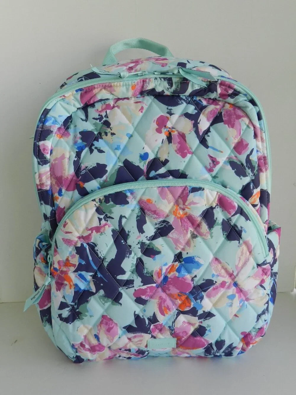 Vera Bradley Essential LARGE Backpack Laptop Backpack in Sage